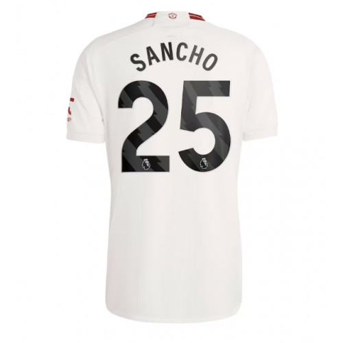 Fotballdrakt Herre Manchester United Jadon Sancho #25 Tredjedrakt 2023-24 Kortermet